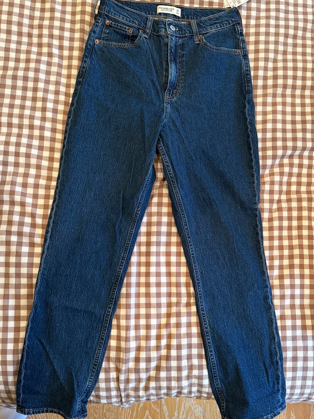 Abercrombie Ultra High Rise Ankle Straight